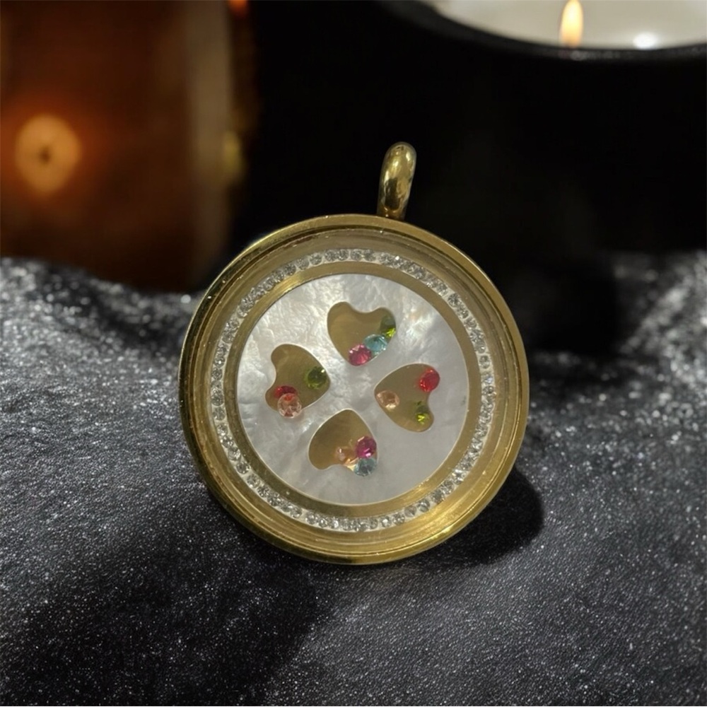 18k Gold Plated Stainless Steel Pendant w/โฆ